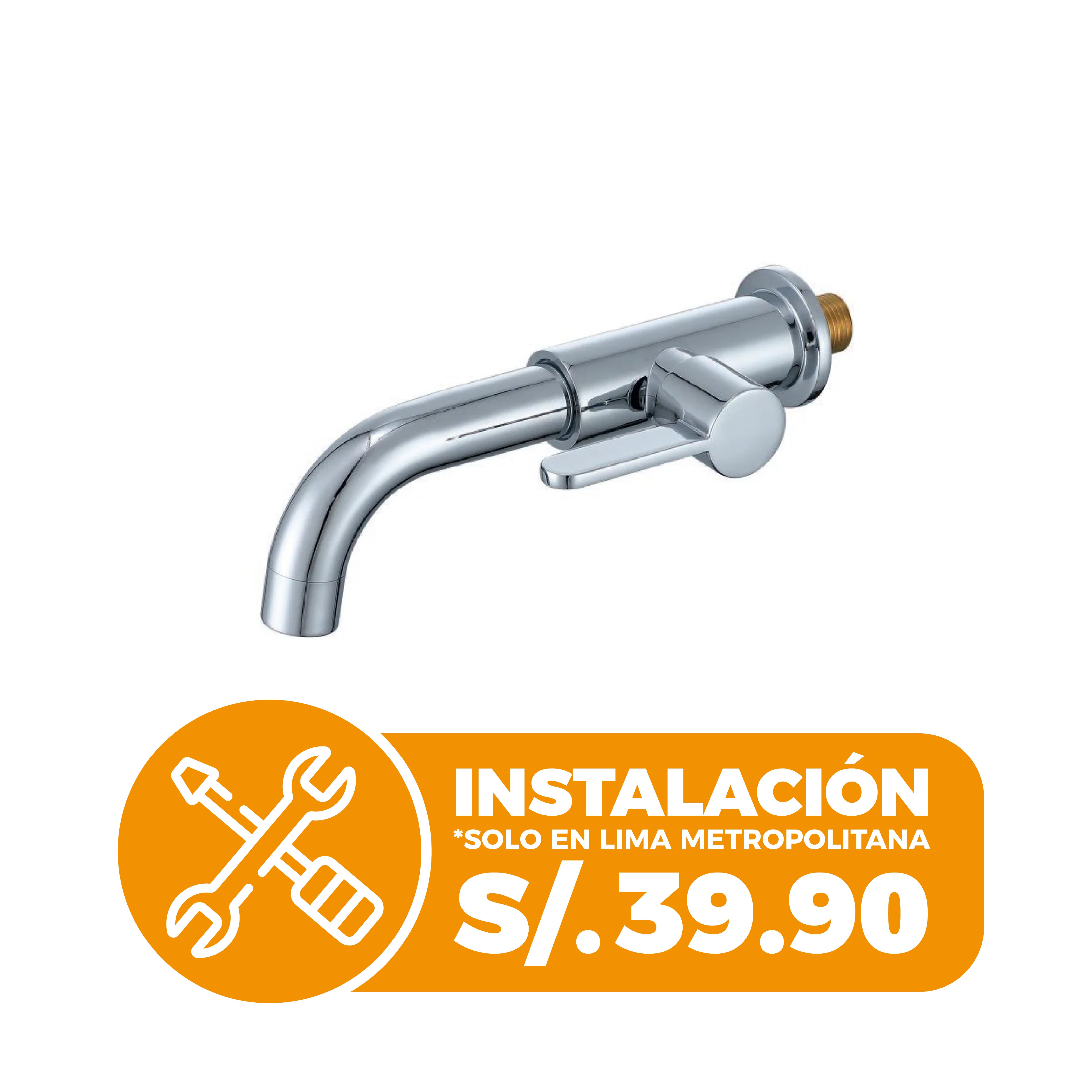 Llave P/ Bowl a la Pared TRT 2P - Cromado - Fratelli